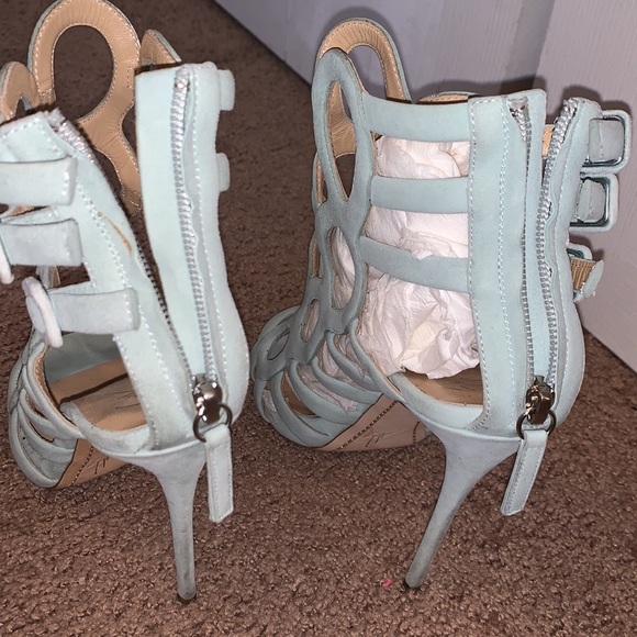 Giuseppe Zanotti blue Aqua cage heels - Picture 4 of 4